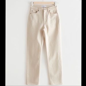 & Other Stories Favorite Cut Jeans Ecru